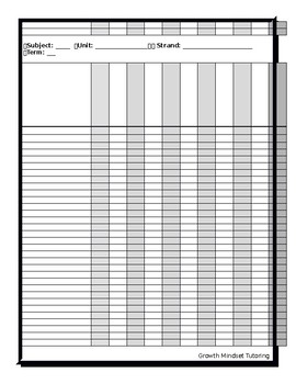 Class List Mark Tracking Template (Customizable) by J'adore apprendre