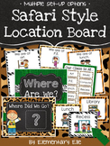 Class Location Board - Safari Style Theme {Jungle and Anim