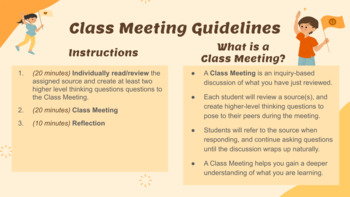 Preview of Class Meeting - Academic Discourse - Group Discussion - ANY source, ANY subject!
