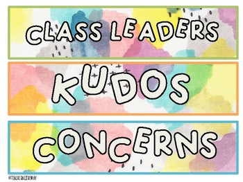 Preview of Class Meeting Labels