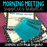 Class Morning Meeting Questions and Activities Bundle
