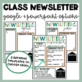 Class Newsletter | Editable Newsletter Template | Print an