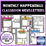 Class Newsletter- Monthly Happenings