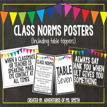 Preview of Class Norms Posters and Table Toppers