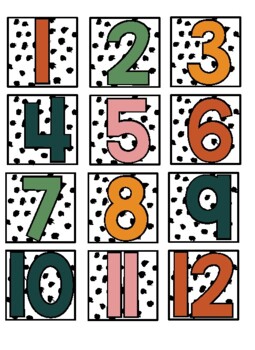 Class Numbers 1-24 by Mrs Ray of Sunshine