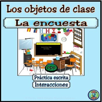 Preview of Class Object Survey Activity - La encuesta ¿Qué hay en tu mochila?