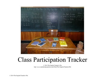 Preview of Class Participation Tracker