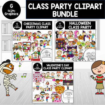 Preview of Class Party Clipart Bundle​