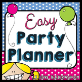 Class Party Planner EDITABLE