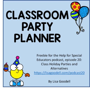 Preview of Class Party Planner with Alternative Ideas