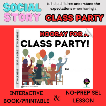 Preview of Class Party | Setting Behavior Expectations | Interactive Book/Printable FREE