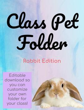 Preview of Class Pet Folder (Rabbit Edition)