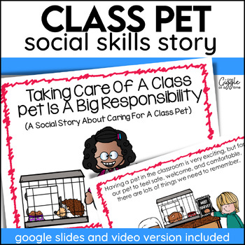 Preview of Social Stories Class Pet Expectations Classroom Management Rules Jobs Helpers  