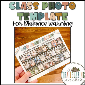 Preview of Class Photo Template for Distance Learning