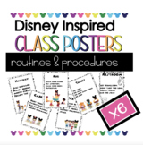 Class Posters (routines & procedures) - Disney Inspired
