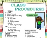 Class Procedures