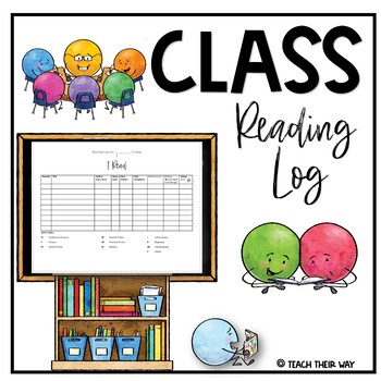 Preview of Class Reading Log Poster