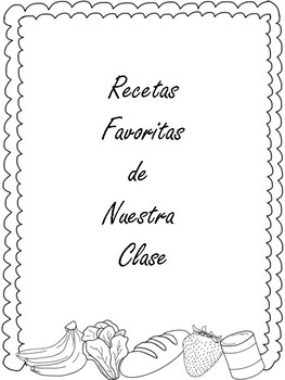 Preview of Class Recipe Booklet - Recetas Favoritas de Nuestra Clase - Distance Learning