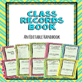 Class Records Book: Celebrating Students at the End of the Year
