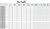 Class Roster Student List Organizer - Google Sheet Download