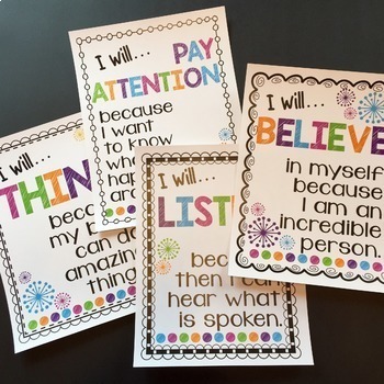 Classroom Rule Poster and Writing Prompt MINI BUNDLE | TpT