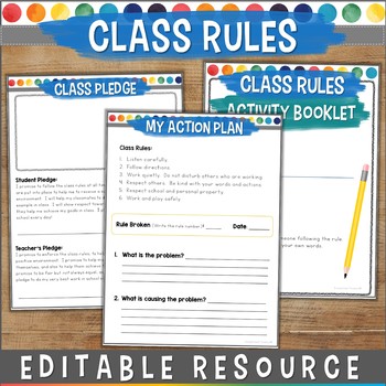 Preview of Editable Class Rules and Activities