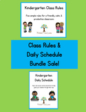 Class Rules & Daily Schedule Bundle