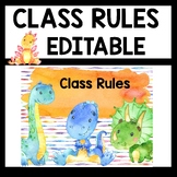 Class Rules In Dinosaur Theme