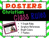 Class Rules Posters, Christian