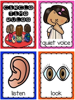 Download Class Rules and Circle Time Rules Posters, Books, and Positive Notes Home