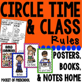 Class Rules and Circle Time Rules Posters, Books, and Positive Notes Home