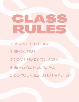 Preview of Class Rules and Expectations Posters