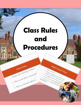 Preview of Class Rules and Procedures (Editable)