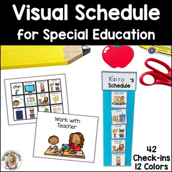 Visual Class Schedule Signs with Individual Check-in Pieces by The ...