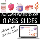 Class Slides - Autumn or Fall Theme - Morning Slides + mor