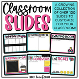 Class Slides | Classroom Management Slides | Teacher Templates in Google Slides
