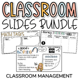 Class Slides Bundle | Classroom Management Slides Editable