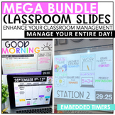 Daily Classroom Slides with Timers - Daily Agenda Slides, 