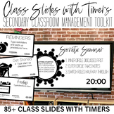 Class Slides with Timers: Secondary Classroom Management