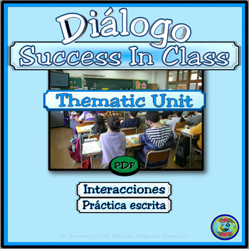 Preview of Success In Class Script with Thematic Activities - Cómo tener éxito en clase