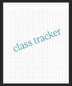 Preview of Class Tracker PDF Printable