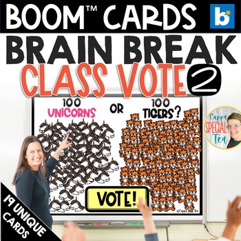 Preview of Class Vote 100th Day of School Game BOOM™ Cards