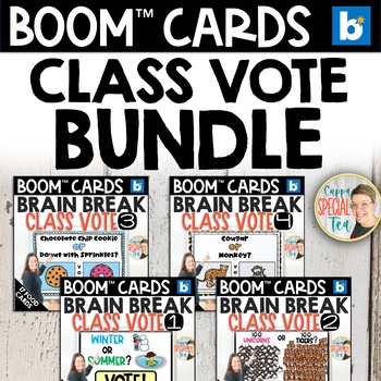 Preview of Class Vote Ice Breaker Games Boom™ Cards Bundle
