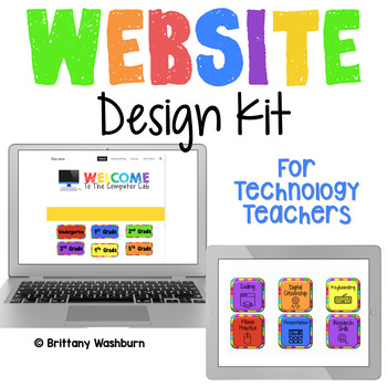 Preview of Class Website Design Kit Technology Theme