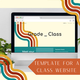 Class Website Template - Retro