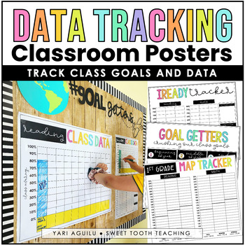 Preview of Class-Wide Data & Goal Setting Posters | iReady & NWEA MAP Test | Student Data