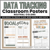Class-Wide Data Posters for Data Wall - Neutral/Boho Data 