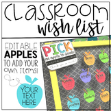 Classroom Wish List Freebie {Editable}