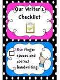 Class Writing Checklist Posters