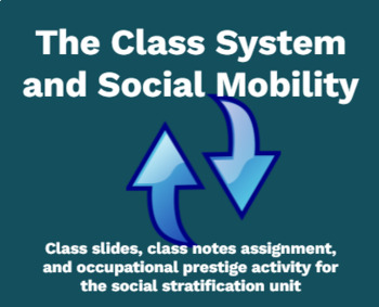 Preview of Class and Social Mobility (Social Stratification slides, notes, and activity)